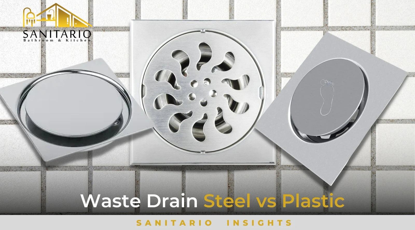 Waste Drain Materials Stainless Steel vs. Plastic Sanitario PK