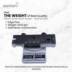 Edge Flow – Hydropower LED Shower System with Rainfall, Hand Shower & Jet Spray (Complete Set)