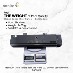 Nova Shadow – Hydropower LED Shower System with Rainfall, Hand Shower & Jet Spray (Complete Set)