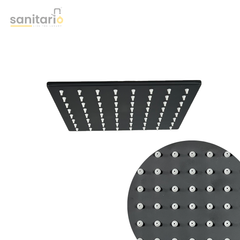 Sleek Design Overhead Rain Shower – Stainless Steel 304 | Matte Black