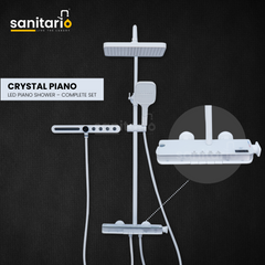 Crystal Piano – Hydropower LED Shower System with Hand Shower & Nebulizer (Complete Set)