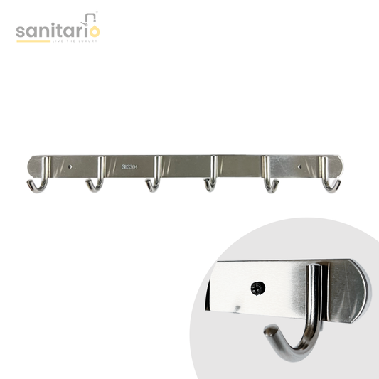 Wall-Mounted Heavy-Duty Hooks – Stainless Steel 304