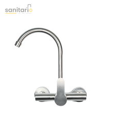 Wall-Mounted Kitchen Mixer – Hot & Cold | SUS304 Stainless Steel