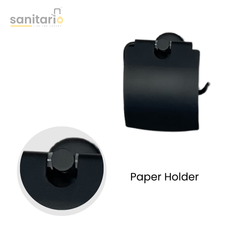 5-Piece Bathroom Accessories Set - Stainless Steel