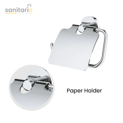 5-Piece Bathroom Accessories Set - Stainless Steel