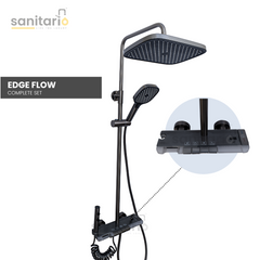 Edge Flow – Hydropower LED Shower System with Rainfall, Hand Shower & Jet Spray (Complete Set)