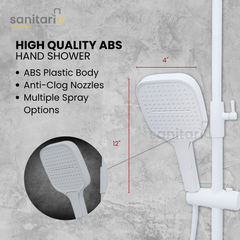 Crystal Piano – Hydropower LED Shower System with Hand Shower & Nebulizer (Complete Set)