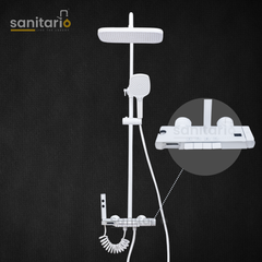 Edge Flow – Hydropower LED Shower System with Rainfall, Hand Shower & Jet Spray (Complete Set)