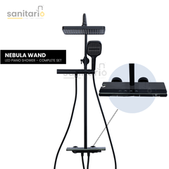 Nebula Wand – Hydropower LED Shower System with Rainfall, Hand Shower & Spa Wand (Complete Set)
