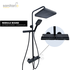 Nebula Wand – Hydropower LED Shower System with Rainfall, Hand Shower & Spa Wand (Complete Set)