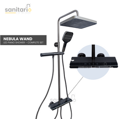 Nebula Wand – Hydropower LED Shower System with Rainfall, Hand Shower & Spa Wand (Complete Set)