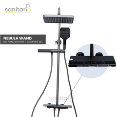 Nebula Wand – Hydropower LED Shower System with Rainfall, Hand Shower & Spa Wand (Complete Set)