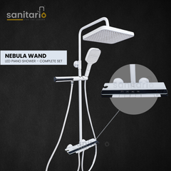 Nebula Wand – Hydropower LED Shower System with Rainfall, Hand Shower & Spa Wand (Complete Set)