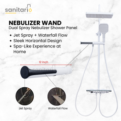 Nebula Wand – Hydropower LED Shower System with Rainfall, Hand Shower & Spa Wand (Complete Set)
