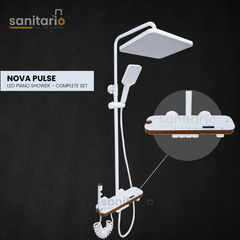 Nova Pulse – Hydropower LED Shower System with Rainfall, Hand Shower & Jet Spray (Complete Set)