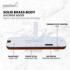 Nova Pulse – Hydropower LED Shower System with Rainfall, Hand Shower & Jet Spray (Complete Set)
