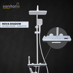 Nova Shadow – Hydropower LED Shower System with Rainfall, Hand Shower & Jet Spray (Complete Set)
