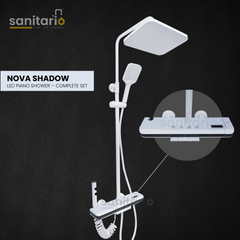 Nova Shadow – Hydropower LED Shower System with Rainfall, Hand Shower & Jet Spray (Complete Set)