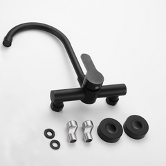 Wall-Mounted Kitchen Mixer – Hot & Cold | SUS304 Stainless Steel