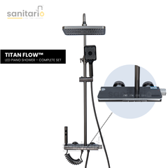 Titan Flow – Hydropower LED Shower System with Rainfall, Hand Shower & Jet Spray (Complete Set)