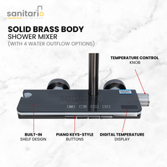 Titan Flow – Hydropower LED Shower System with Rainfall, Hand Shower & Jet Spray (Complete Set)