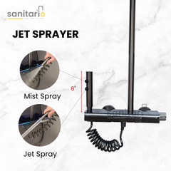 Titan Flow – Hydropower LED Shower System with Rainfall, Hand Shower & Jet Spray (Complete Set)