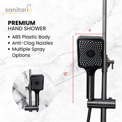 Titan Flow – Hydropower LED Shower System with Rainfall, Hand Shower & Jet Spray (Complete Set)