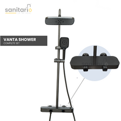 Vanta Shower – Piano Shower System with Rainfall & Hand Shower (Complete Set)