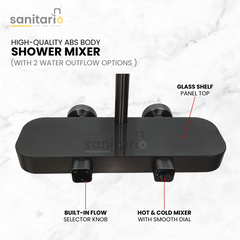 Vanta Shower – Piano Shower System with Rainfall & Hand Shower (Complete Set)