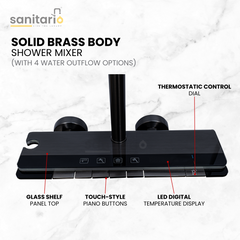 Vega – Hydropower LED Shower System with Rainfall, Hand Shower & Jet Spray (Complete Set)