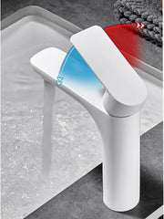 Spot-Free Stainless Steel 304 Bathroom Faucet – Hot & Cold Mixer Tap