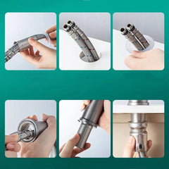 Spot-Free Stainless Steel 304 Bathroom Faucet – Hot & Cold Mixer Tap