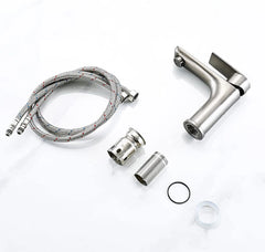 Spot-Free Stainless Steel 304 Bathroom Faucet – Hot & Cold Mixer Tap