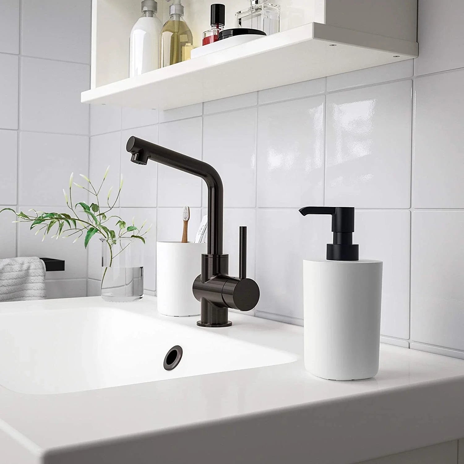 glass soap dispenser