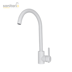 Modern Round-Neck Kitchen Faucet – SUS-304 Stainless Steel