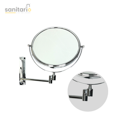 Dual-Sided 360° Magnifying Mirror – Sleek, Adjustable & Wall-Mounted