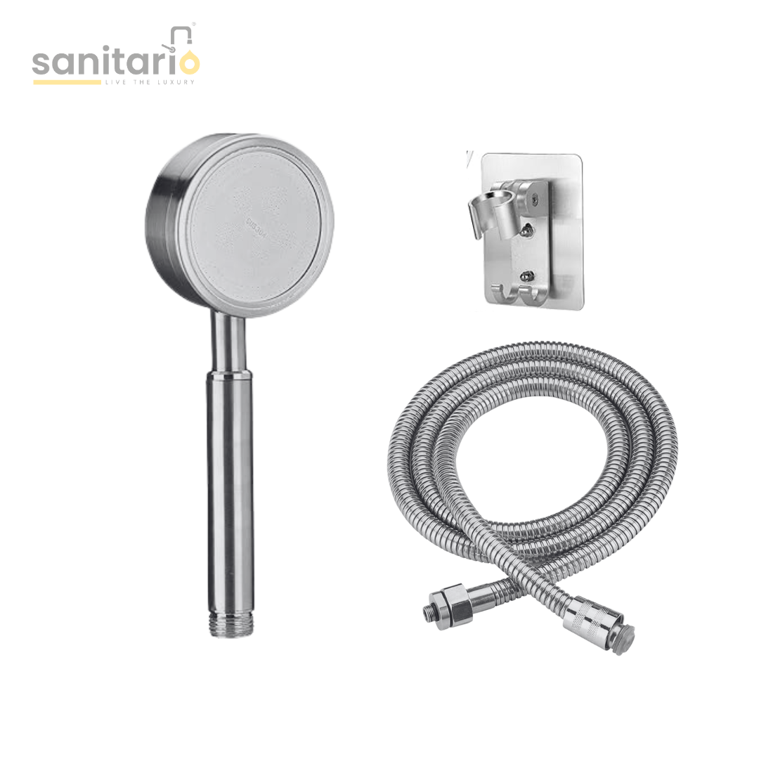 Luxury Hand Shower Set – Stainless Steel 304, Complete Set