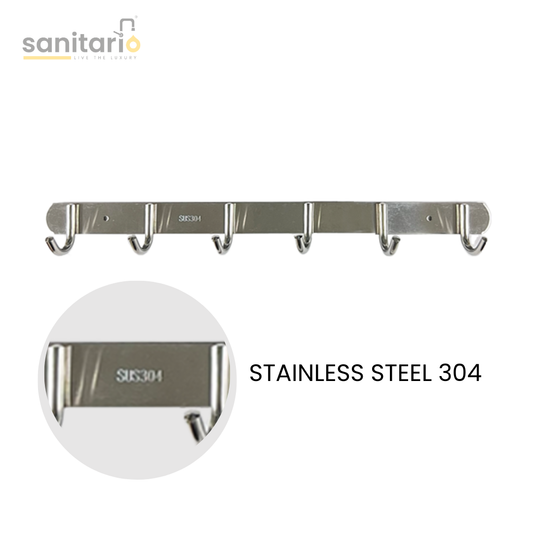 Wall-Mounted Heavy-Duty Hooks – Stainless Steel 304