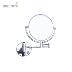 LED Magnifying Mirror – Dual-Sided, 360° Rotating, Wall-Mounted