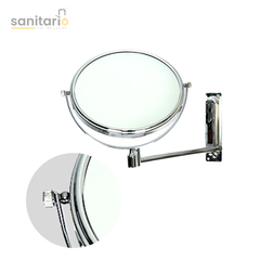 Dual-Sided 360° Magnifying Mirror – Sleek, Adjustable & Wall-Mounted