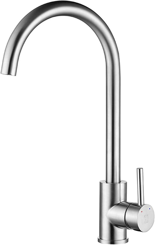 Stainless Steel 360 Moving Kitchen & Bathroom Mixer - Brushed nickel