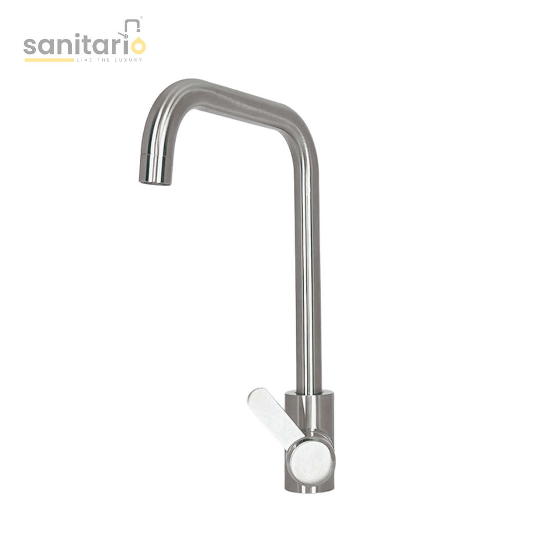 L-Shaped Kitchen Mixer Tap – SUS-304 Stainless Steel