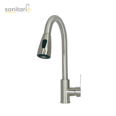 High Arc Pull-Out Kitchen Faucet – Stainless Steel 304