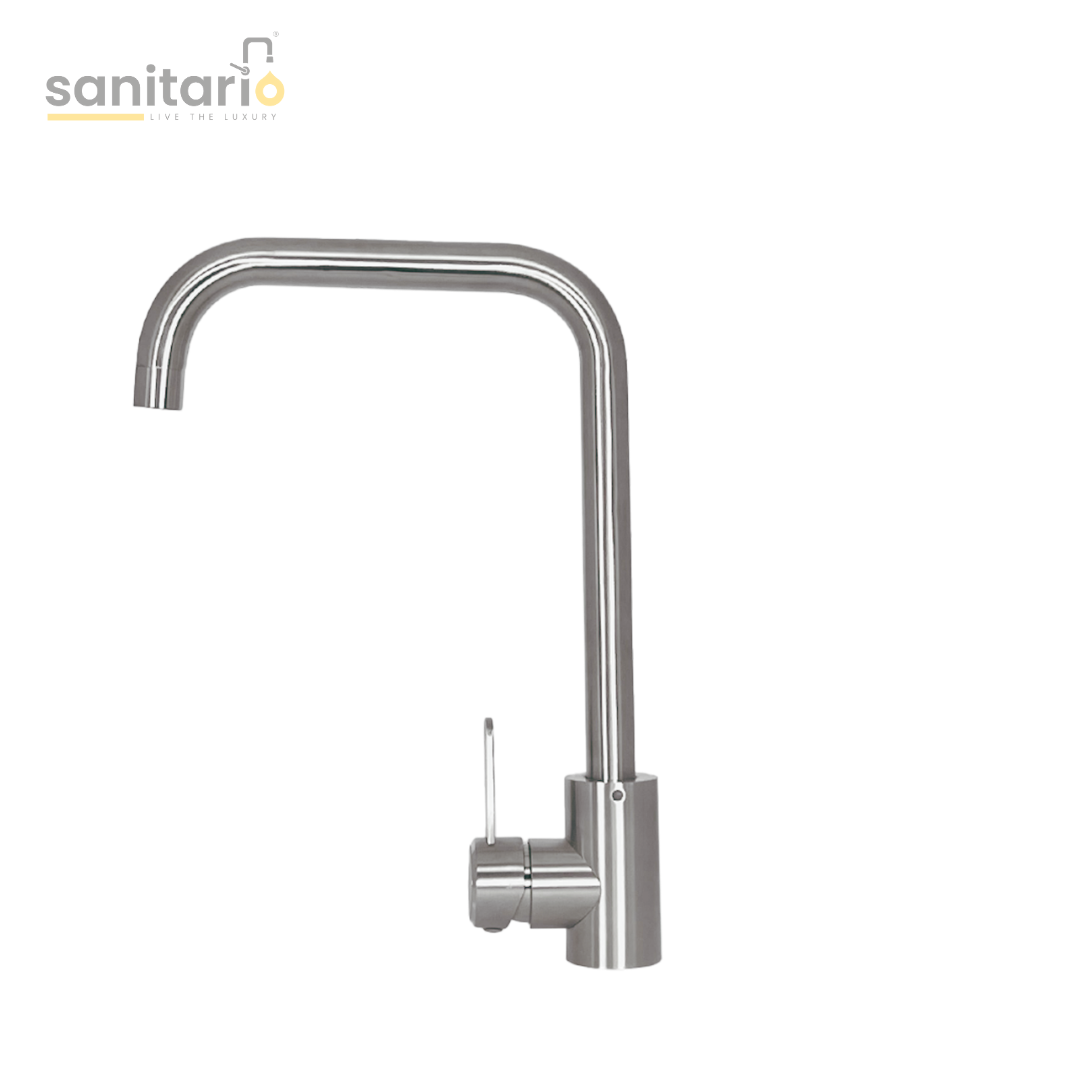 L-Shaped Kitchen Mixer Tap – SUS-304 Stainless Steel