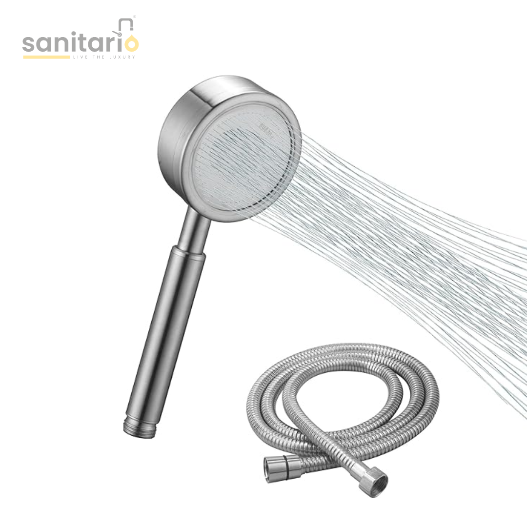 Luxury Hand Shower Set – Stainless Steel 304, Complete Set