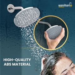 Round ABS Plastic Rain Shower – Stylish & Durable Ceiling Shower