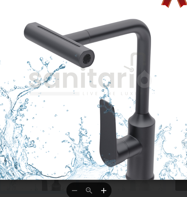 Luxury Waterfall Kitchen Faucet with Pull-Out Sprayer - Stainless Steel 304