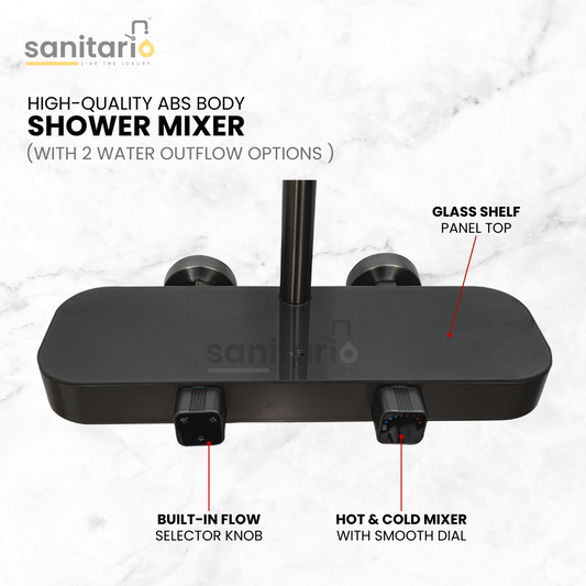 Vanta Shower – Piano Shower System with Rainfall & Hand Shower (Complete Set)