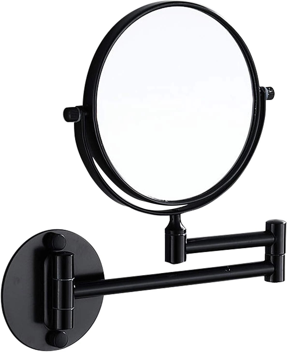Dual-Sided 360° Magnifying Mirror – Sleek, Adjustable & Wall-Mounted
