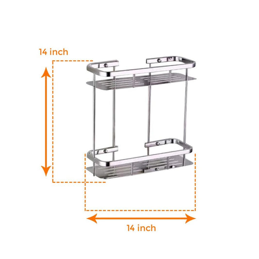 2 Tier Storage Shelf Stainless Steel 304